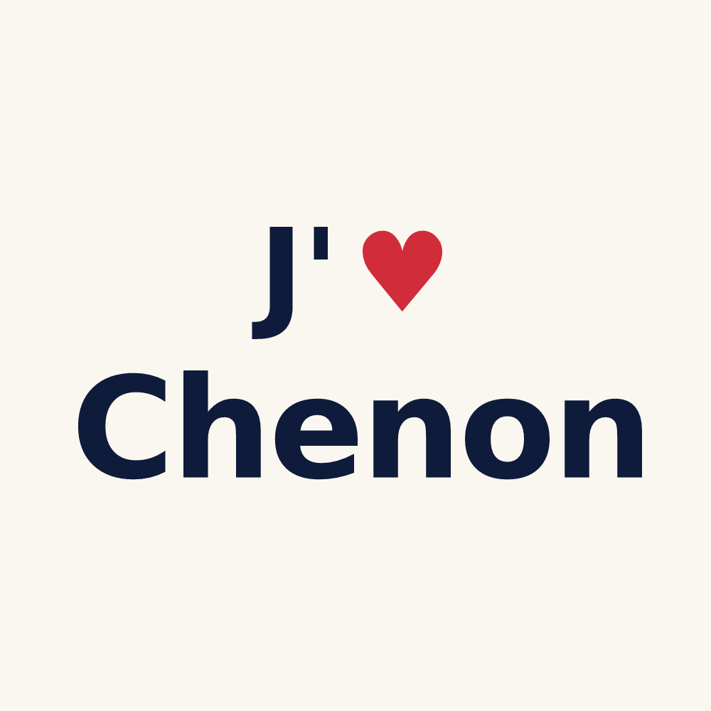 Tasse personnalisée Chenon — design J'aime Chenon