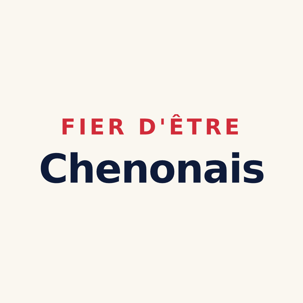 Tasse « Fier d'être Chenonais » — design pour Chenon