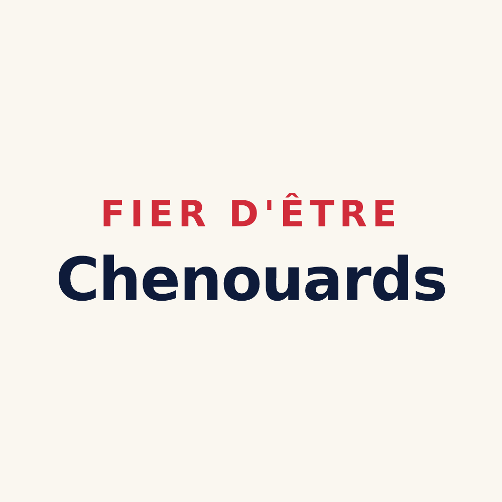 Tasse « Fier d'être Chenouards » — design pour Chenou