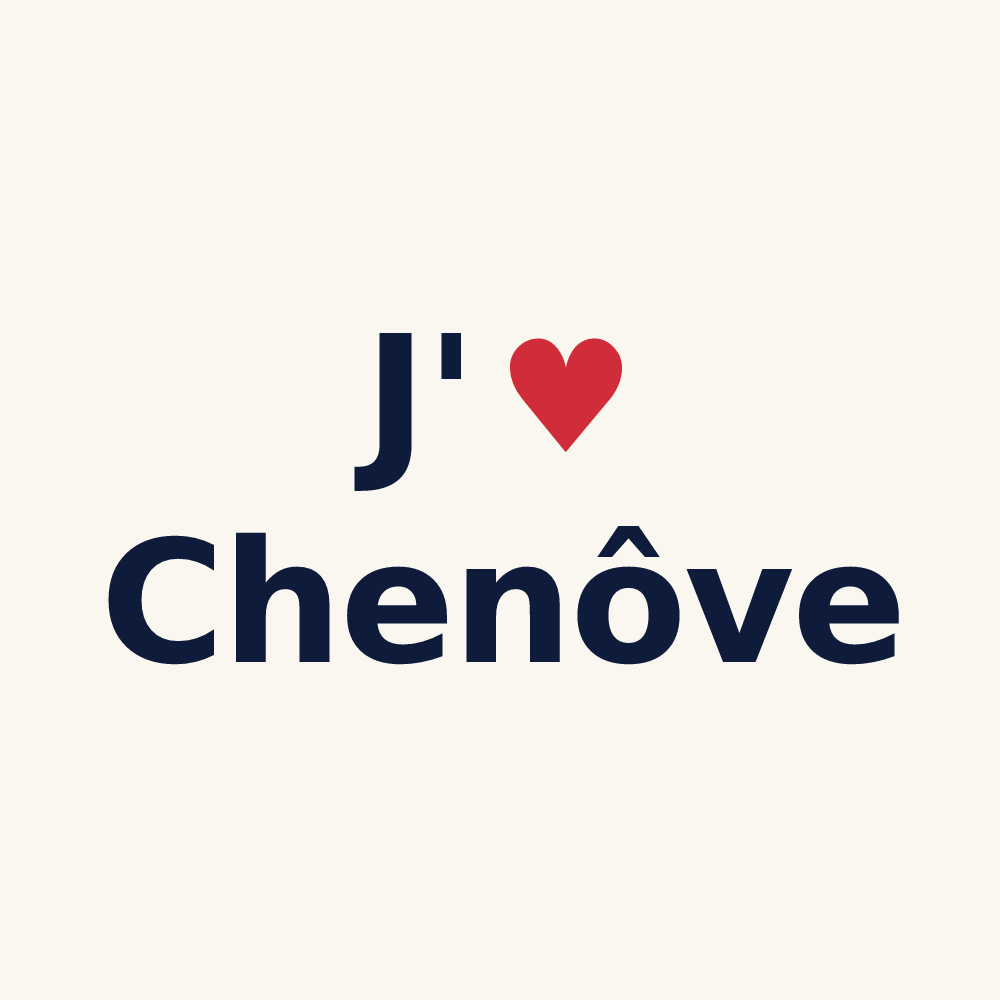 Tasse personnalisée Chenôve — design J'aime Chenôve