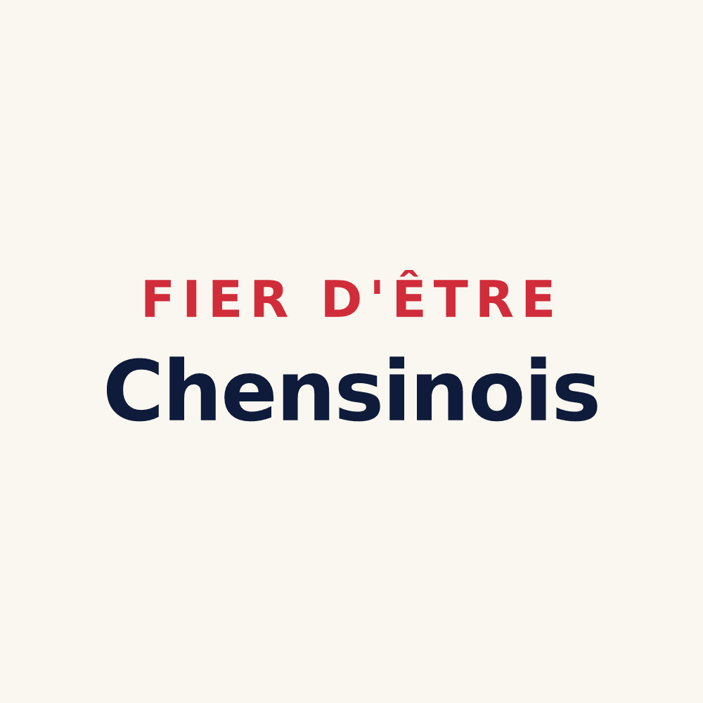 Tasse « Fier d'être Chensinois » — design pour Chens-sur-Léman