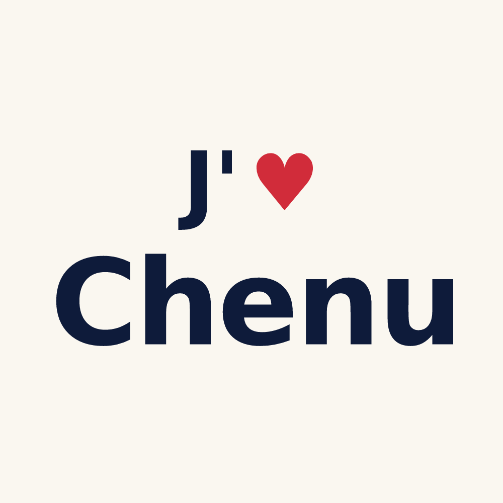 Tasse personnalisée Chenu — design J'aime Chenu