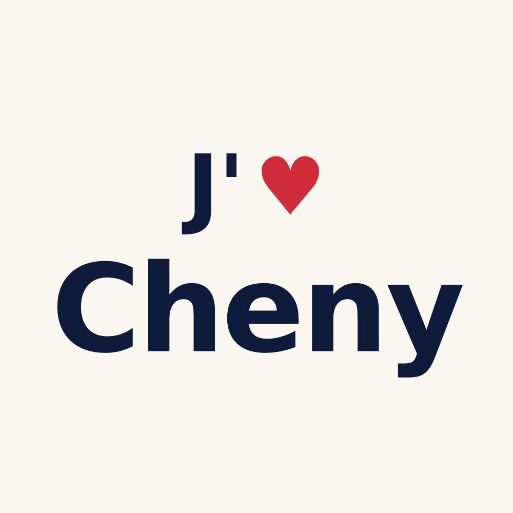 Tasse personnalisée Cheny — design J'aime Cheny