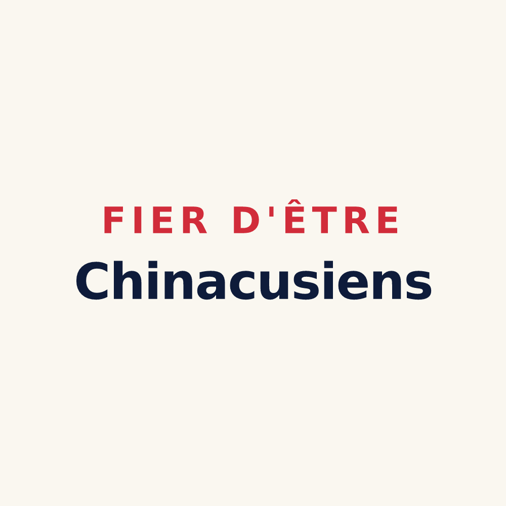 Tasse « Fier d'être Chinacusiens » — design pour Cheny