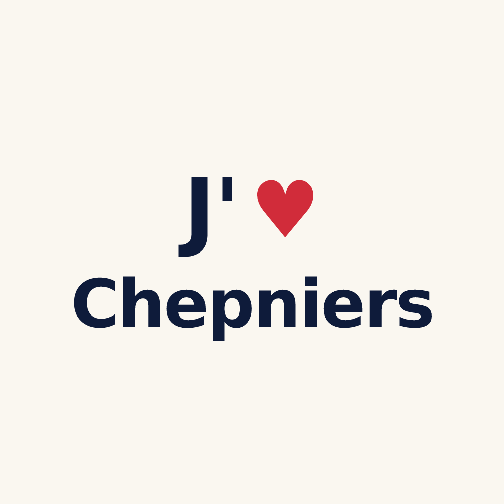Tasse personnalisée Chepniers — design J'aime Chepniers