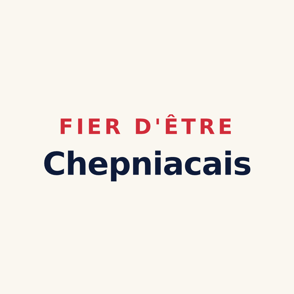 Tasse « Fier d'être Chepniacais » — design pour Chepniers