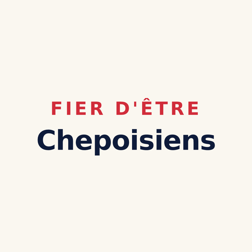 Tasse « Fier d'être Chepoisiens » — design pour Chepoix