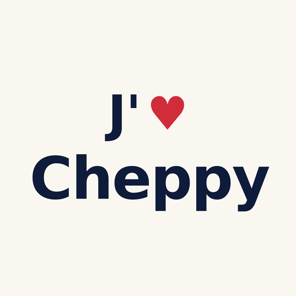 Tasse personnalisée Cheppy — design J'aime Cheppy