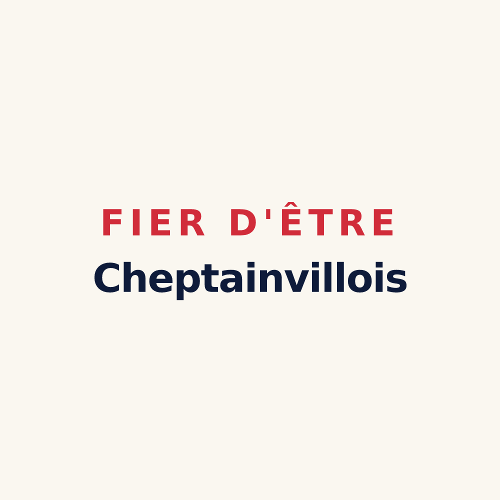 Tasse « Fier d'être Cheptainvillois » — design pour Cheptainville