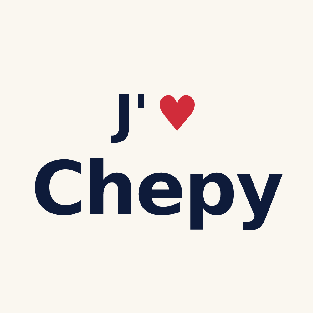 Tasse personnalisée Chepy — design J'aime Chepy