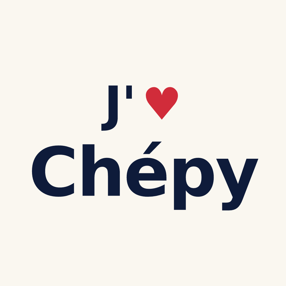 Tasse personnalisée Chépy — design « J'aime Chépy » imprimé sur la tasse