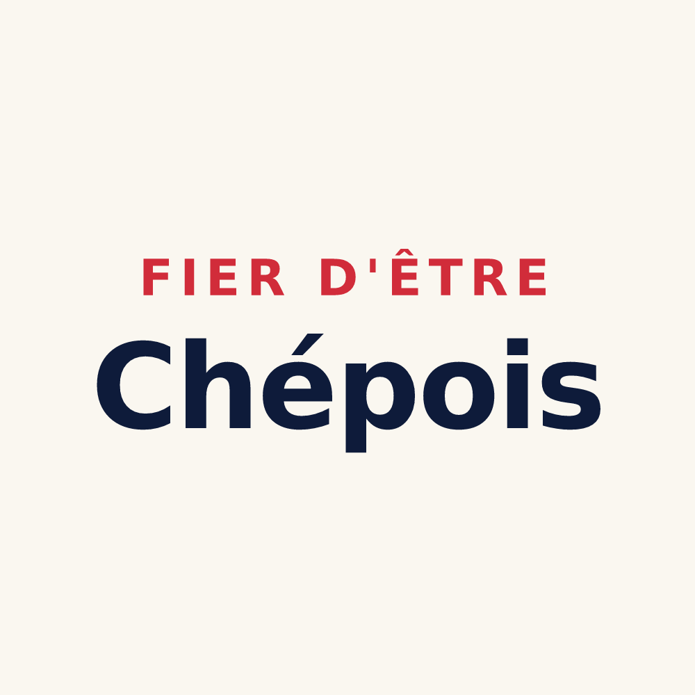 Tasse « Fier d'être Chépois » — design pour Chépy