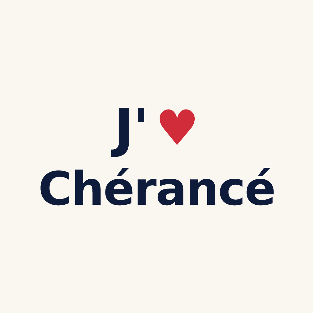 Tasse personnalisée Chérancé — design J'aime Chérancé
