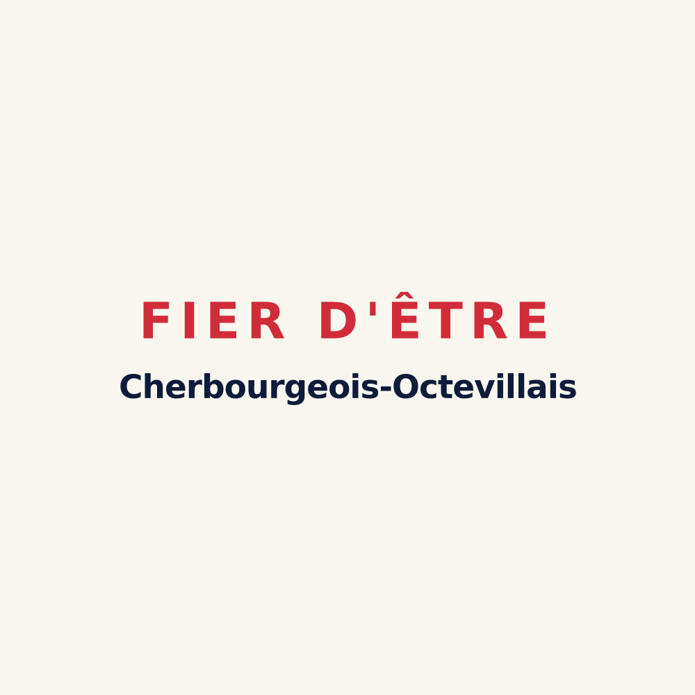 Tasse « Fier d'être Cherbourgeois-Octevillais » — design pour Cherbourg-en-Cotentin