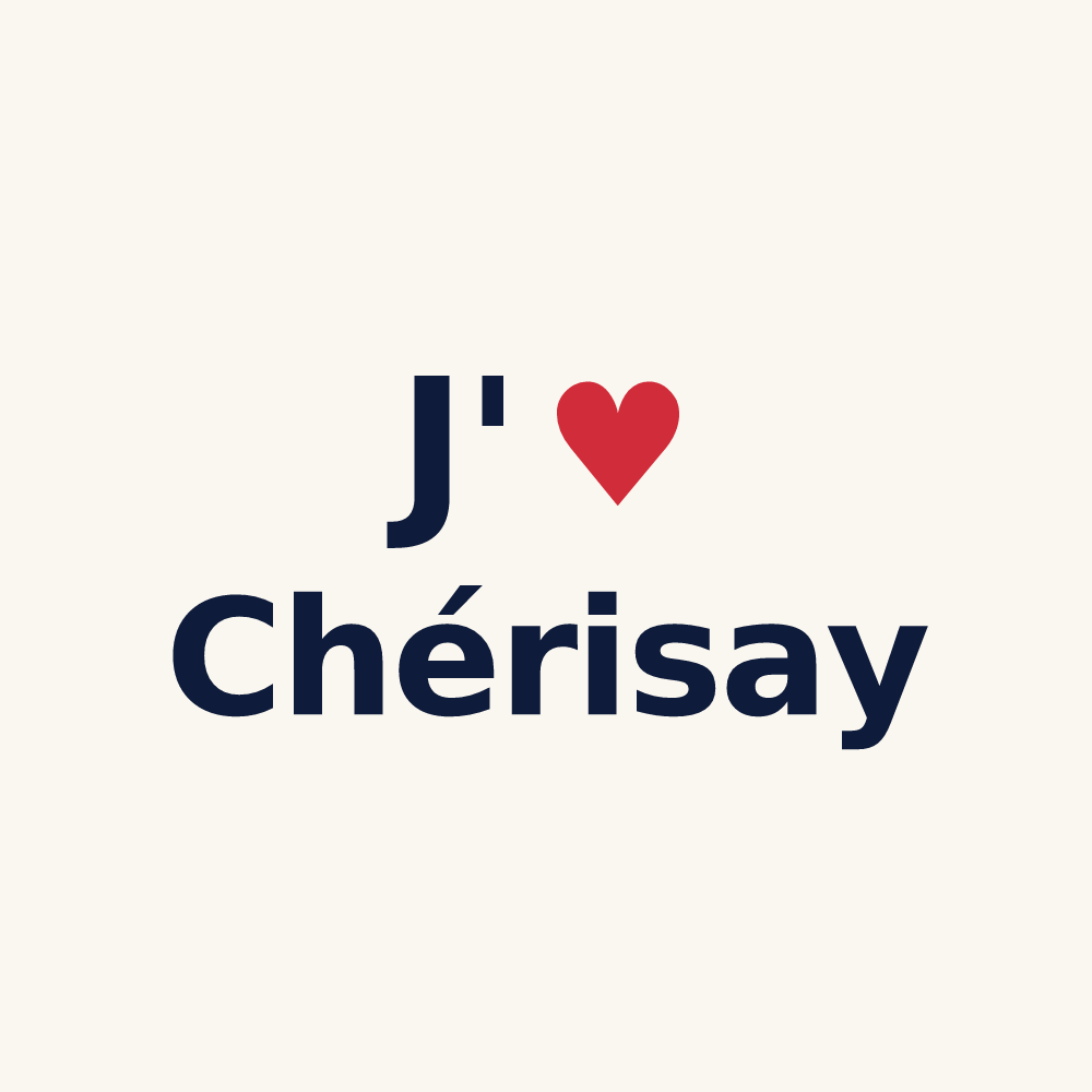 Tasse personnalisée Chérisay — design J'aime Chérisay