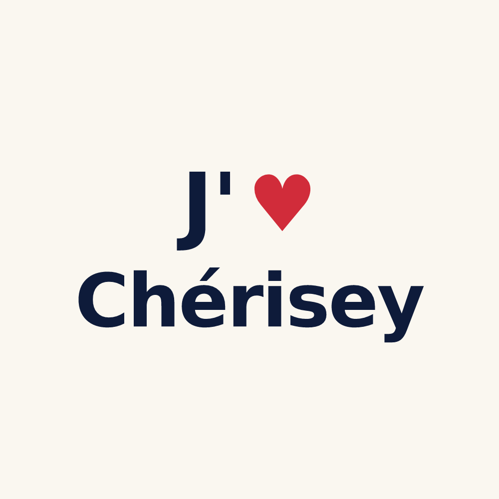 Tasse personnalisée Chérisey — design J'aime Chérisey