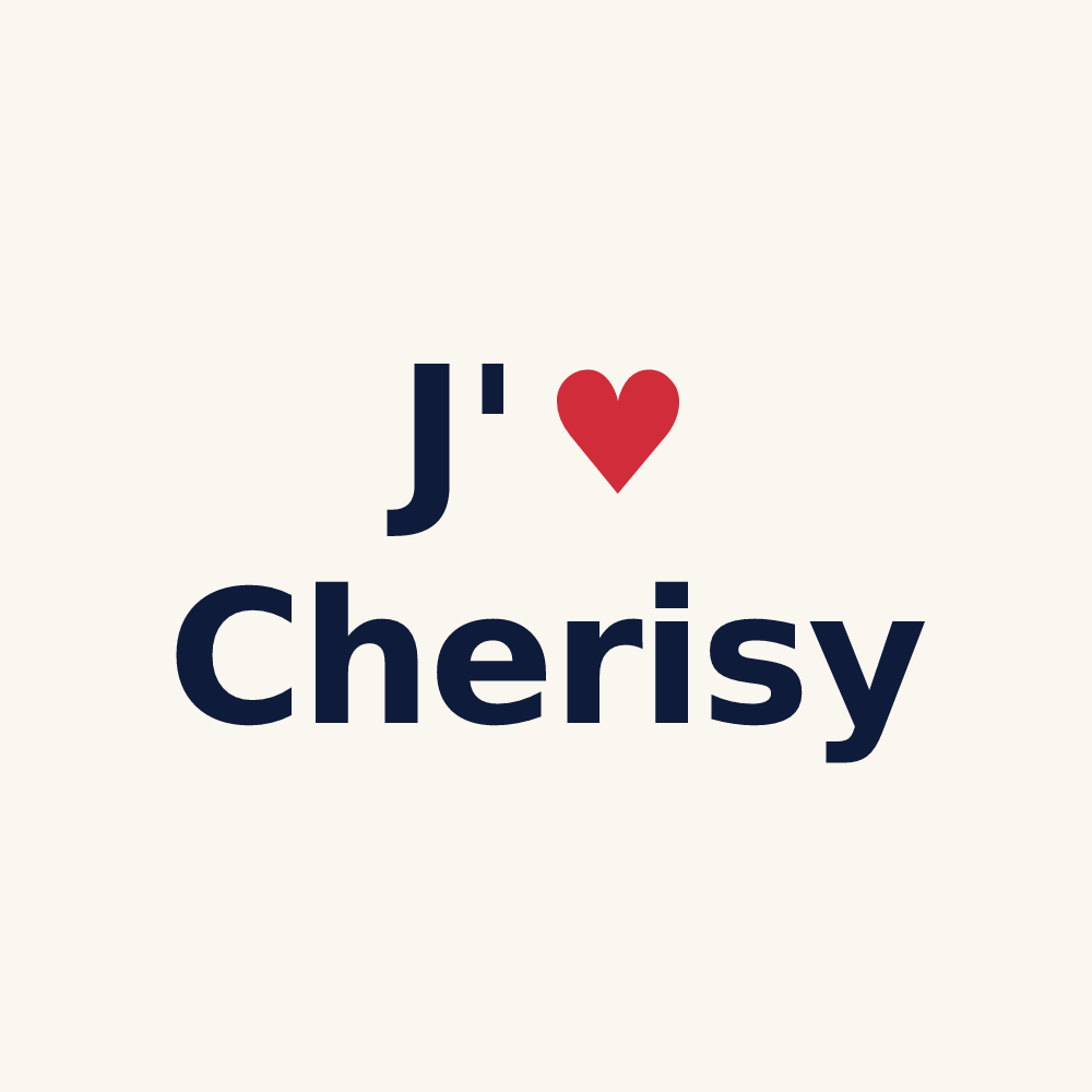Tasse personnalisée Cherisy — design J'aime Cherisy