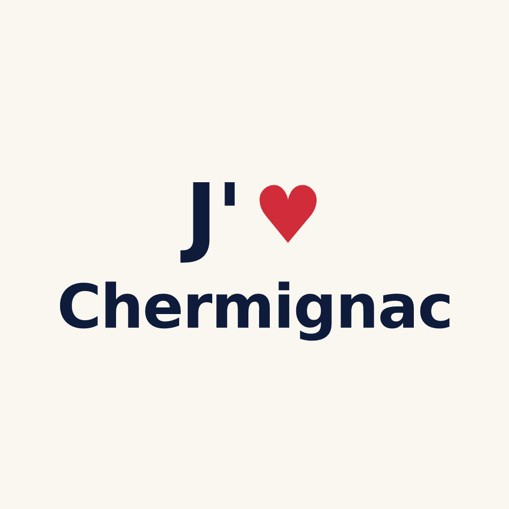 Tasse personnalisée Chermignac — design J'aime Chermignac