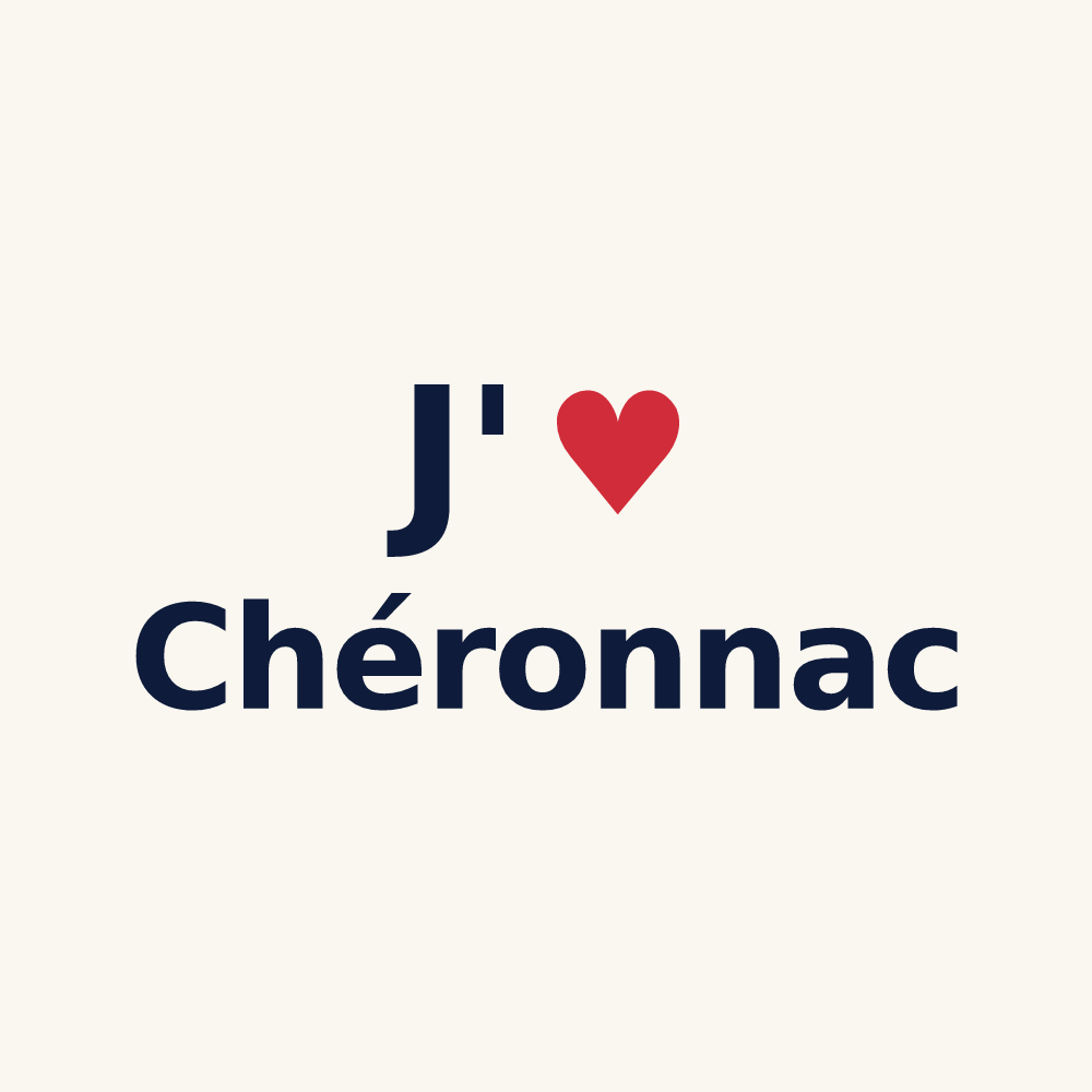 Tasse personnalisée Chéronnac — design J'aime Chéronnac