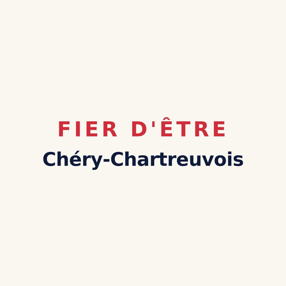 Tasse « Fier d'être Chéry-Chartreuvois » — design pour Chéry-Chartreuve