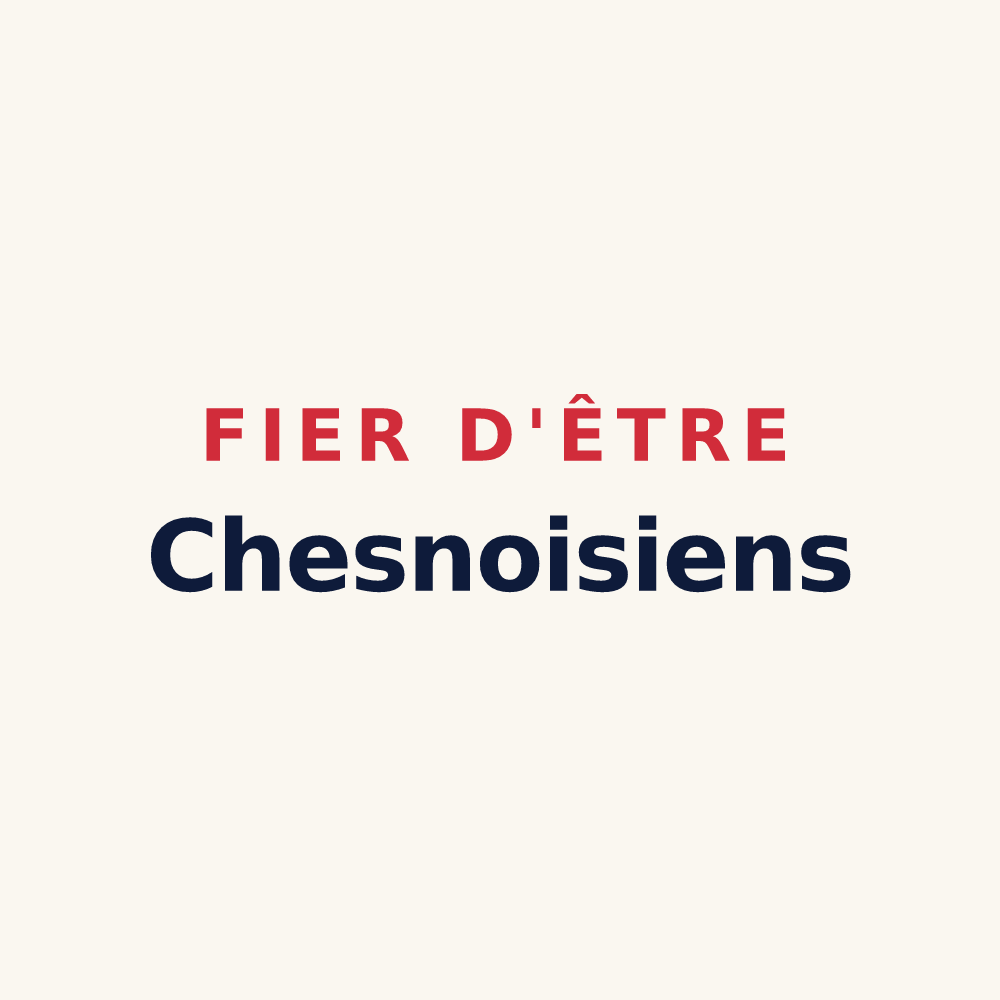 Tasse « Fier d'être Chesnoisiens » — design pour Chesnois-Auboncourt