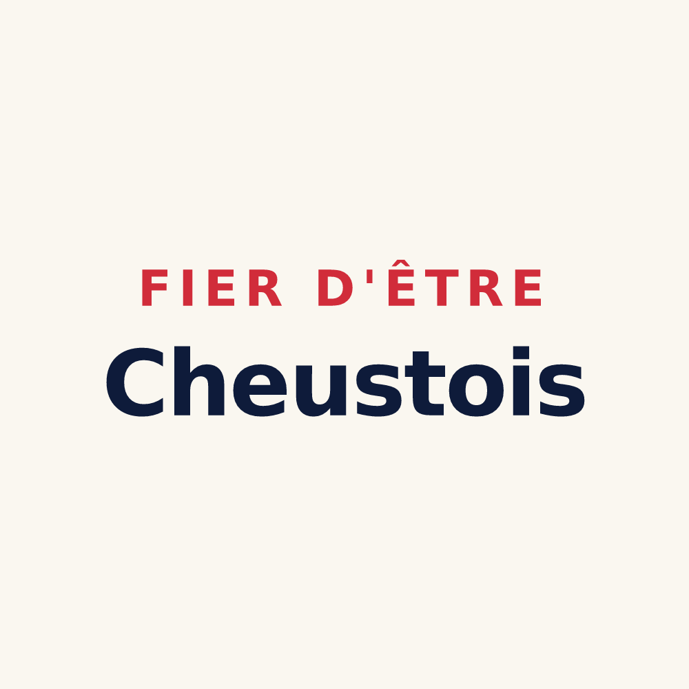 Tasse « Fier d'être Cheustois » — design pour Cheust