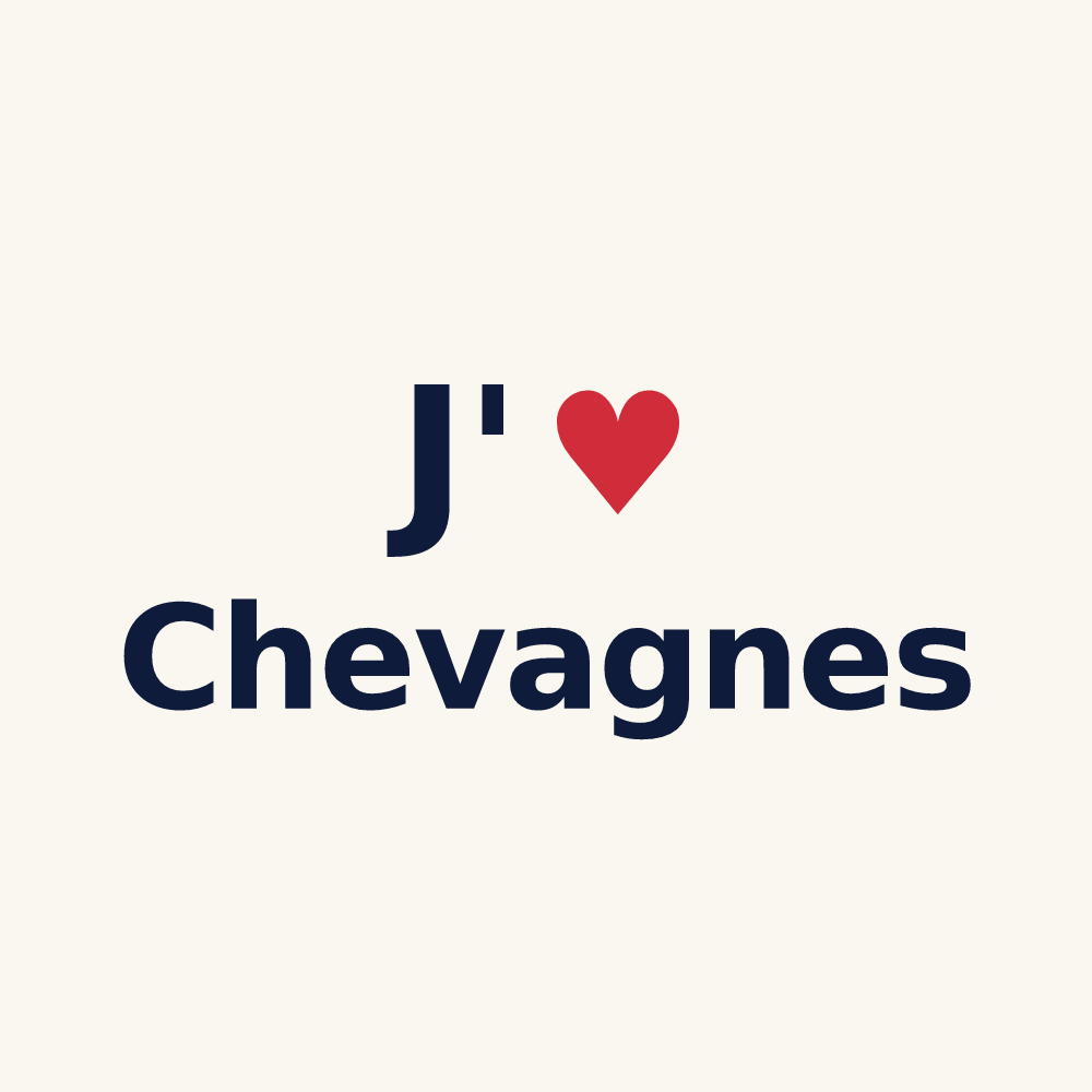 Tasse personnalisée Chevagnes — design J'aime Chevagnes