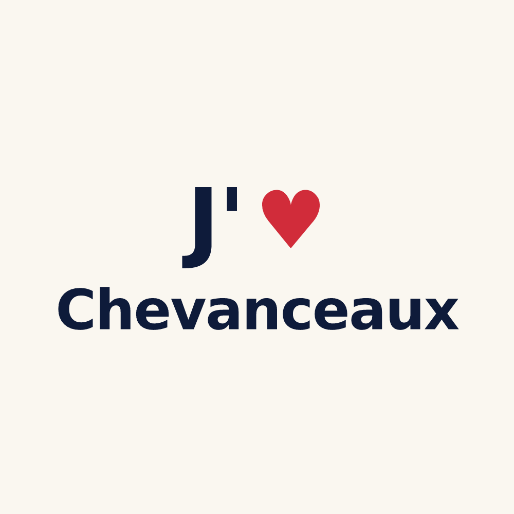 Tasse personnalisée Chevanceaux — design J'aime Chevanceaux