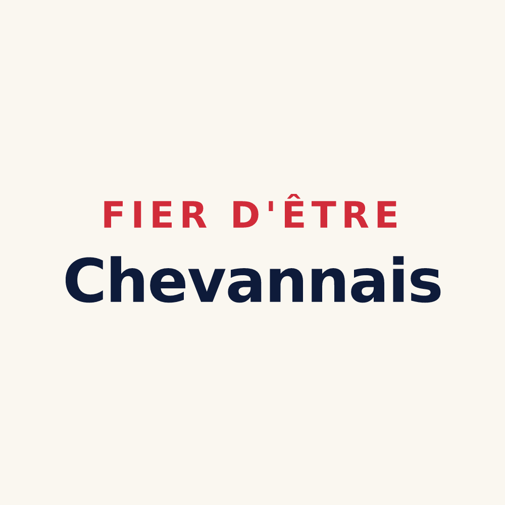 Tasse « Fier d'être Chevannais » — design pour Chevannes