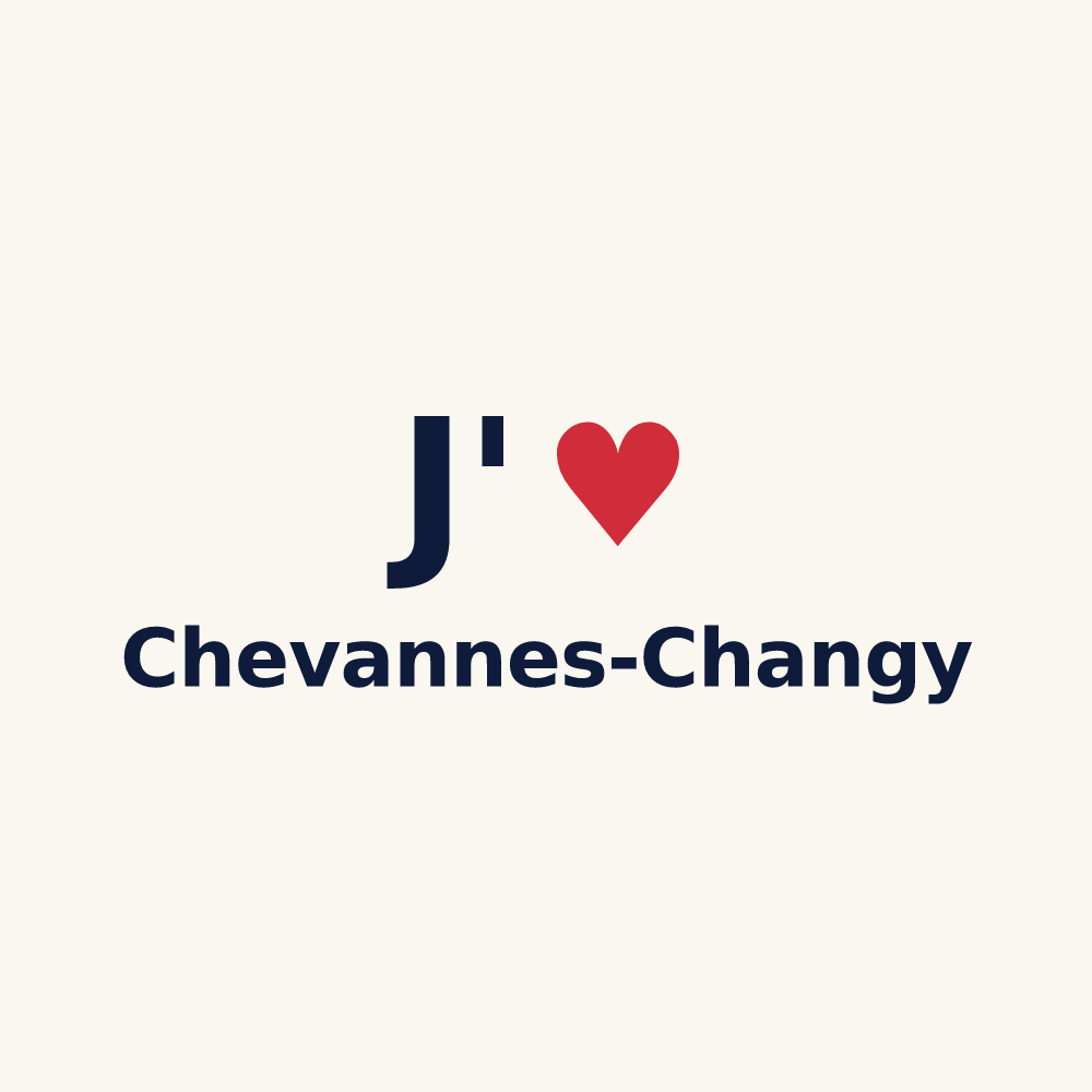 Tasse personnalisée Chevannes-Changy — design J'aime Chevannes-Changy