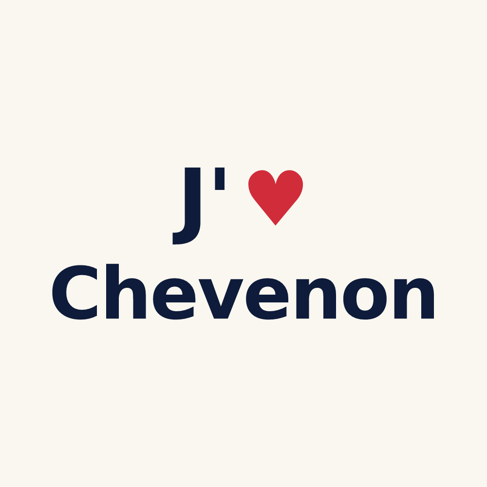 Tasse personnalisée Chevenon — design J'aime Chevenon