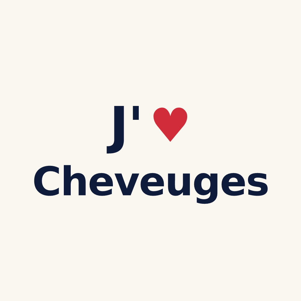 Tasse personnalisée Cheveuges — design J'aime Cheveuges