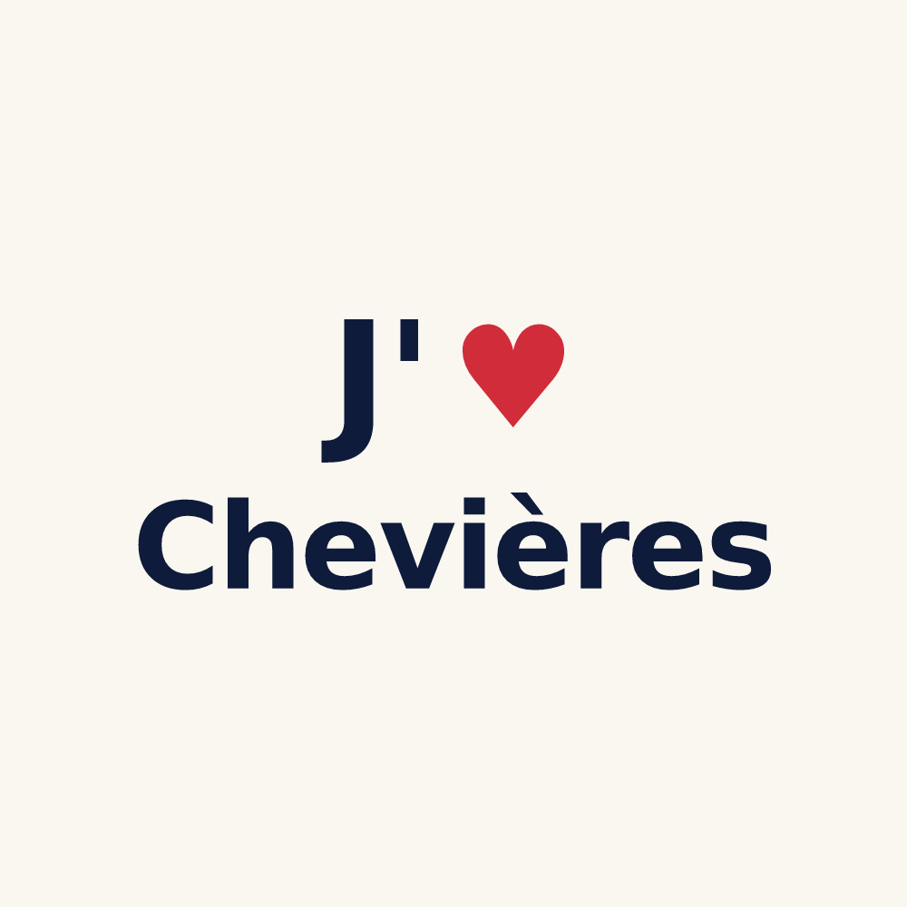 Tasse personnalisée Chevières — design J'aime Chevières