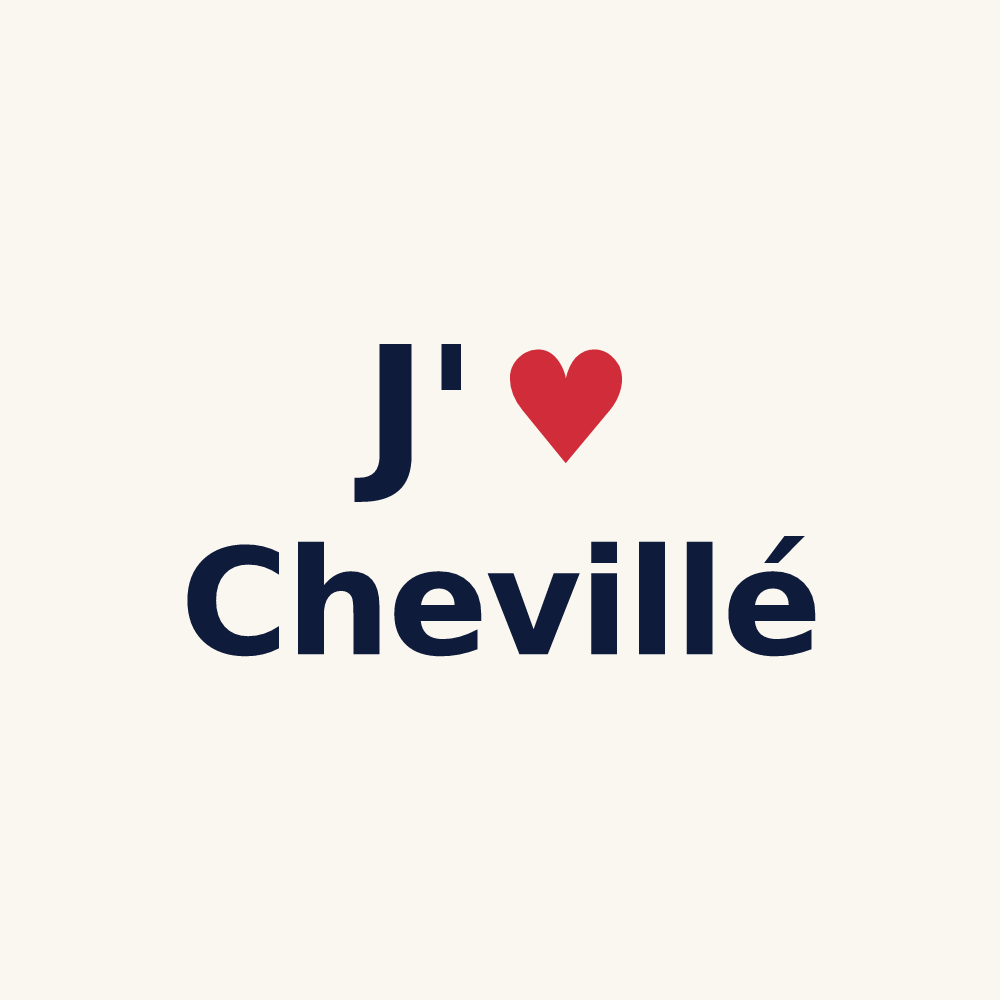 Tasse personnalisée Chevillé — design J'aime Chevillé