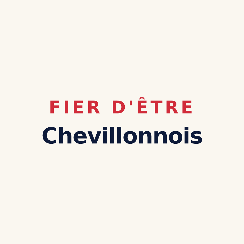Tasse « Fier d'être Chevillonnois » — design pour Chevillon-sur-Huillard