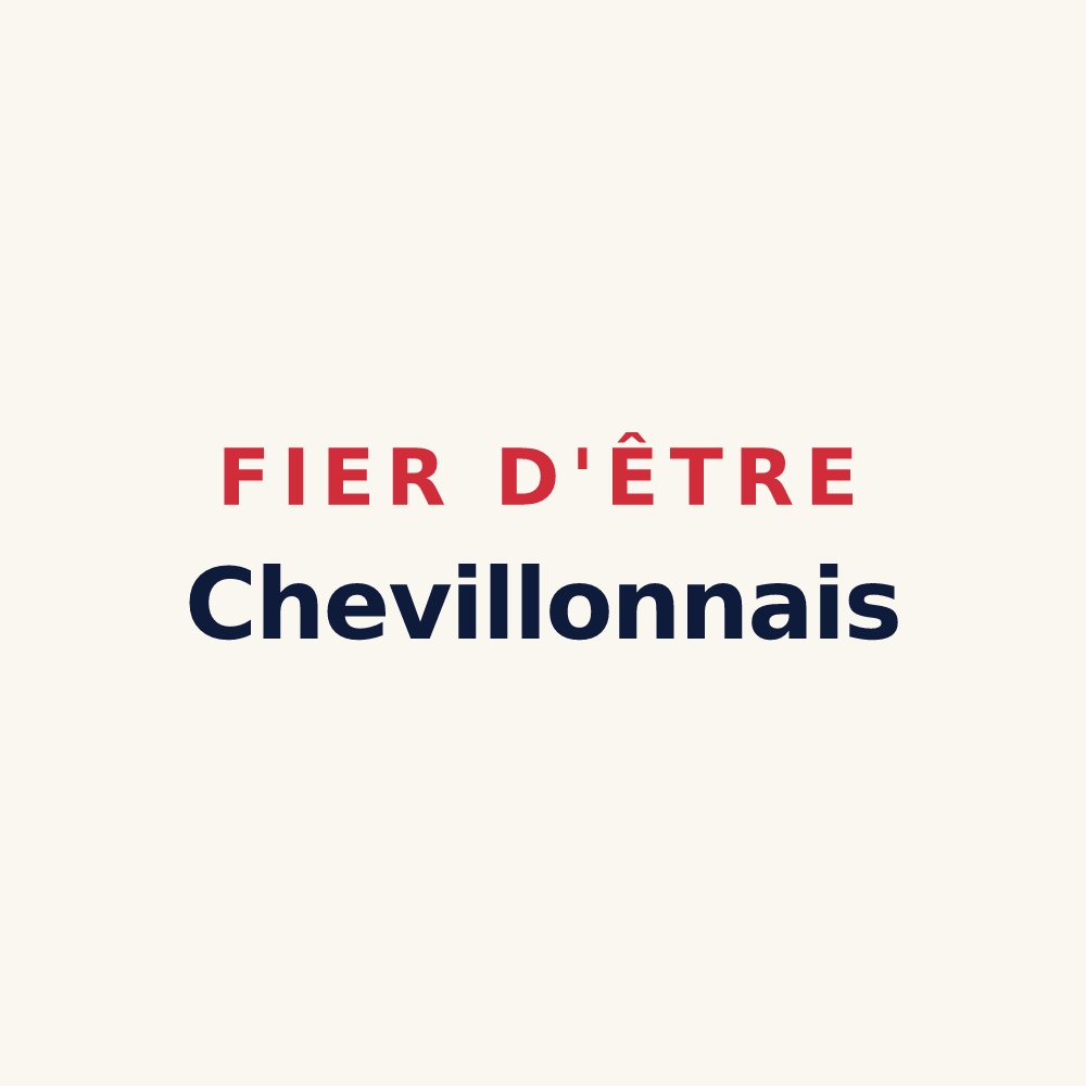 Tasse « Fier d'être Chevillonnais » — design pour Chevillon