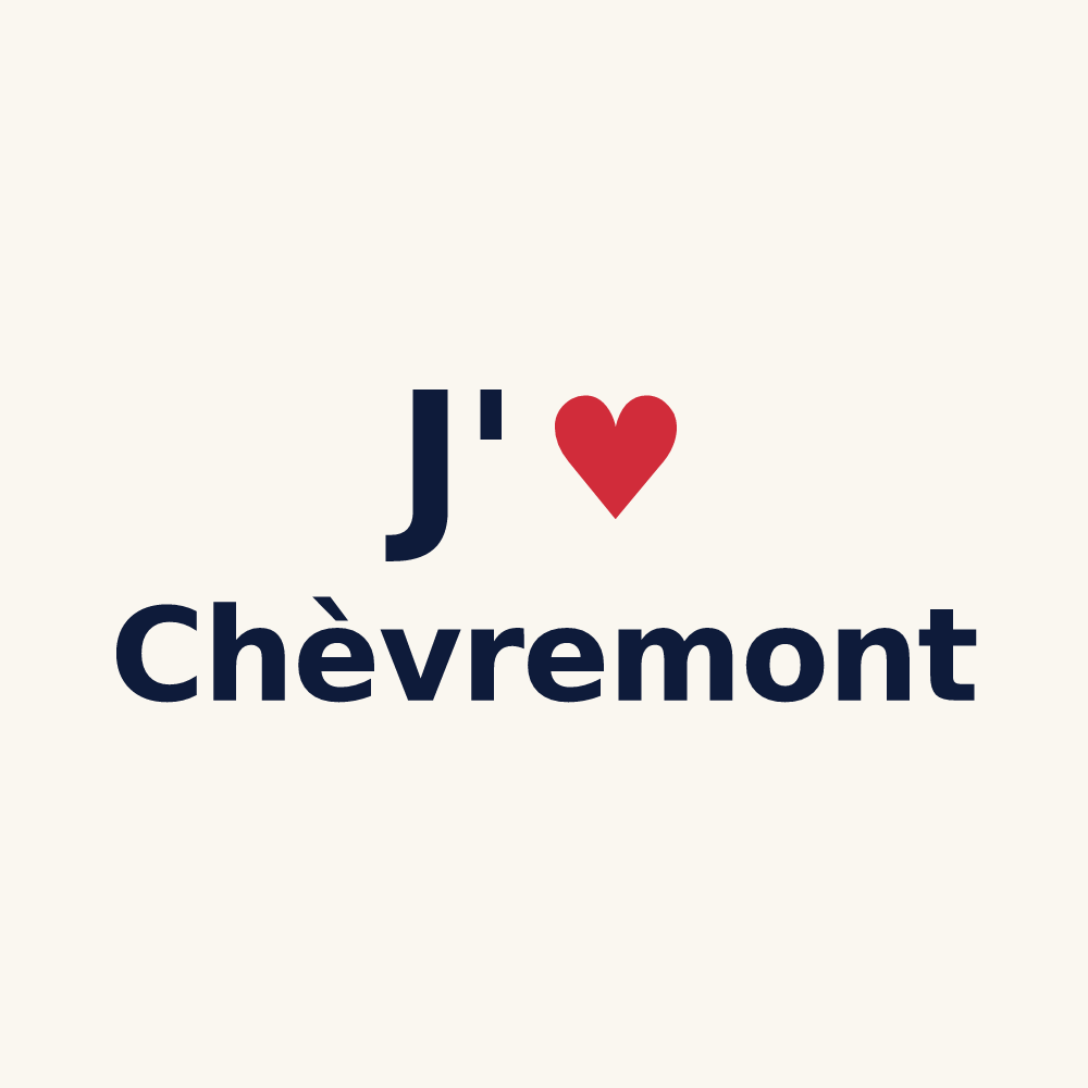 Tasse personnalisée Chèvremont — design J'aime Chèvremont