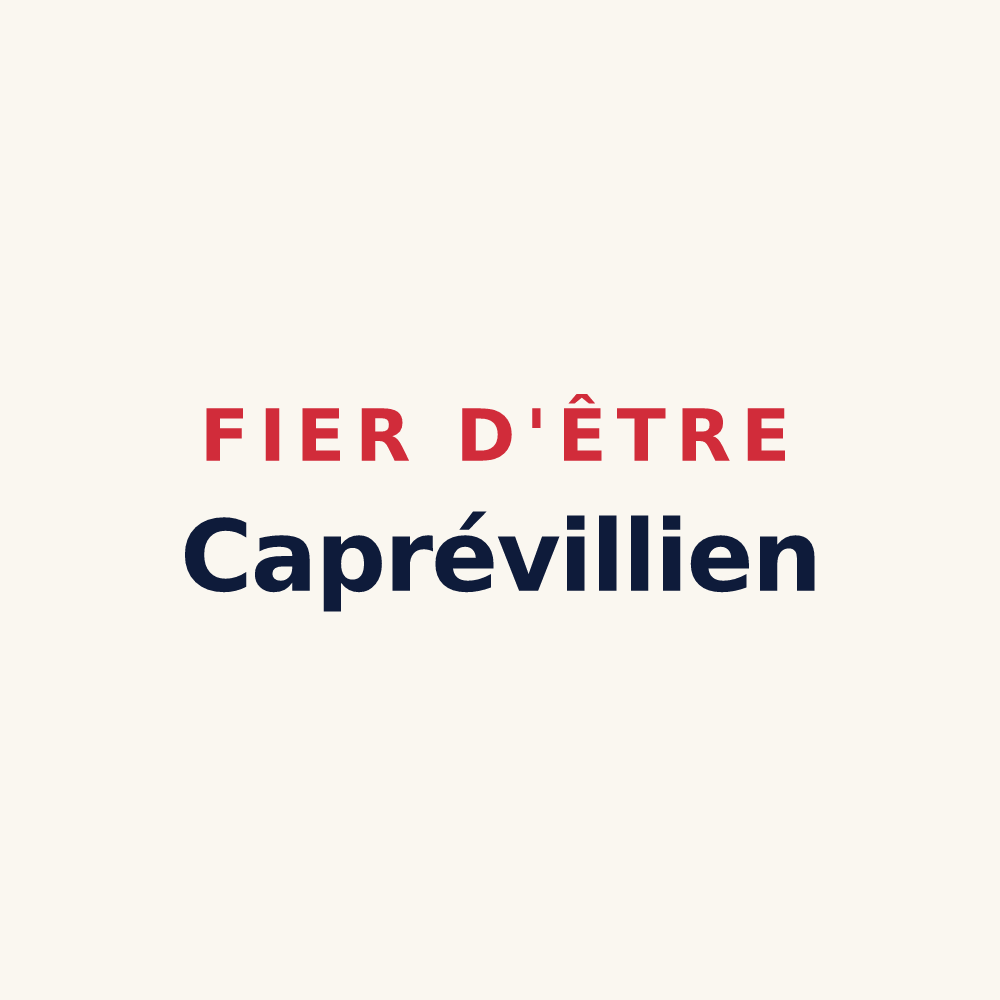 Tasse « Fier d'être Caprévillien » — design pour Chèvreville