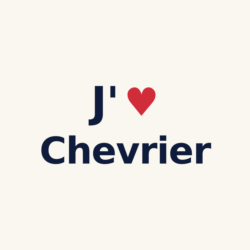 Tasse personnalisée Chevrier — design J'aime Chevrier