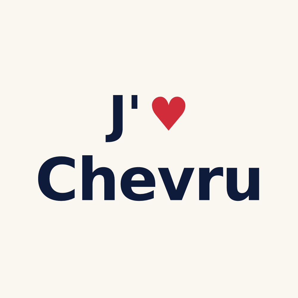 Tasse personnalisée Chevru — design J'aime Chevru