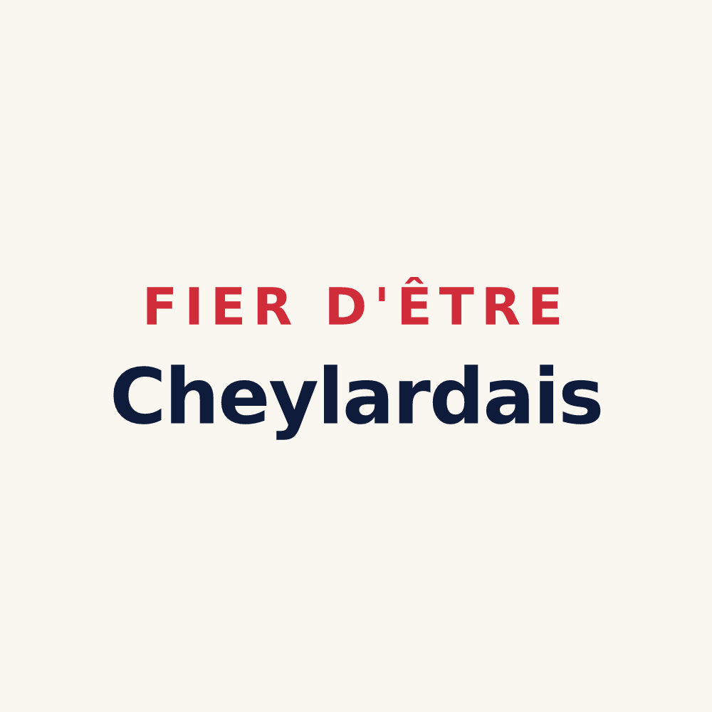 Tasse « Fier d'être Cheylardais » — design pour Cheylard-l'Évêque