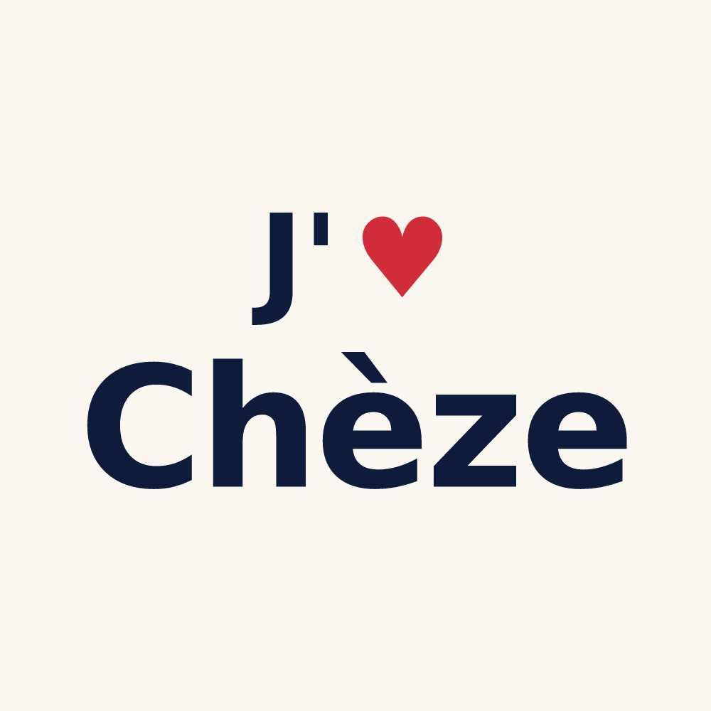 Tasse personnalisée Chèze — design J'aime Chèze