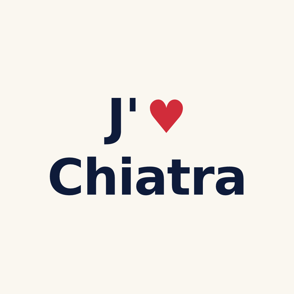 Tasse personnalisée Chiatra — design J'aime Chiatra