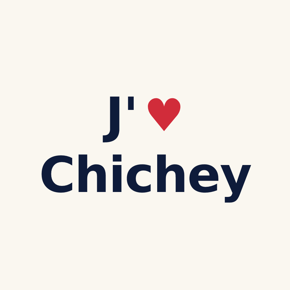 Tasse personnalisée Chichey — design J'aime Chichey