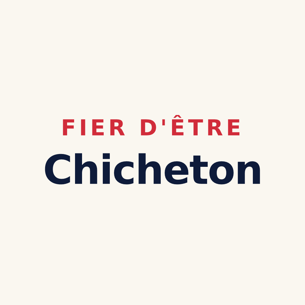 Tasse « Fier d'être Chicheton » — design pour Chichey