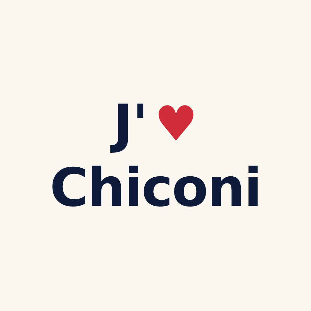 Tasse personnalisée Chiconi — design J'aime Chiconi