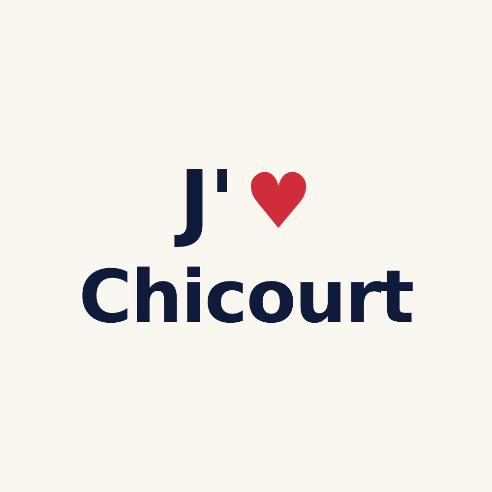Tasse personnalisée Chicourt — design J'aime Chicourt
