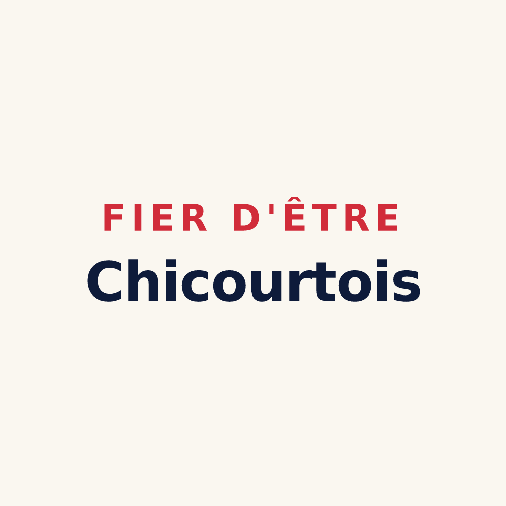 Tasse « Fier d'être Chicourtois » — design pour Chicourt