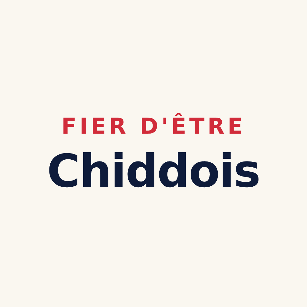 Tasse « Fier d'être Chiddois » — design pour Chiddes