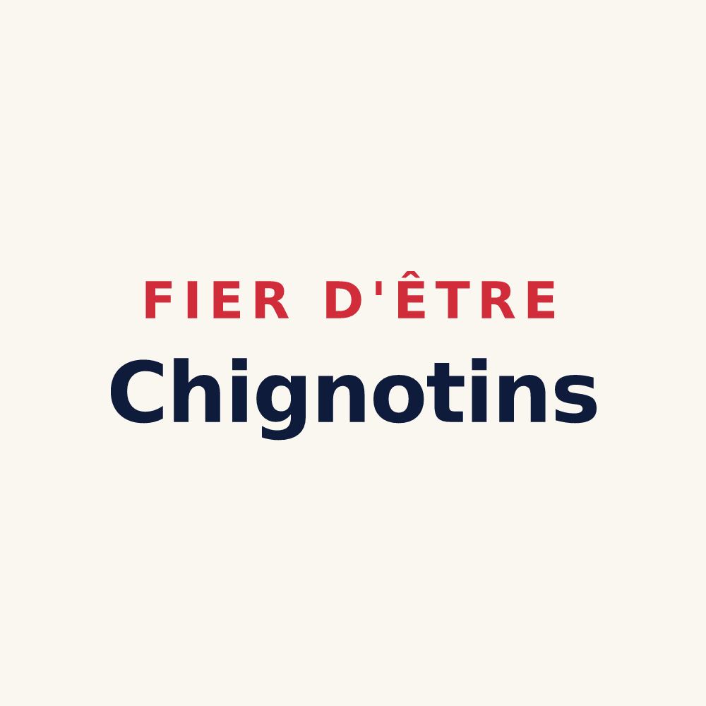 Tasse « Fier d'être Chignotins » — design pour Chigny-les-Roses
